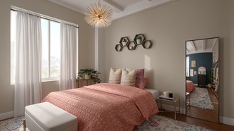 Contemporary, Glam, Preppy, Contemporary Luxe Bedroom by Havenly Interior Designer Valeria